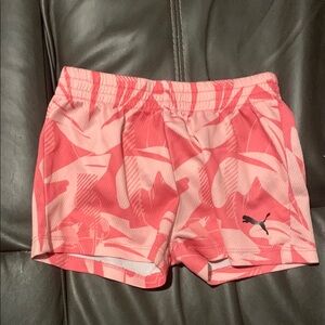 Puma pink girls shorts